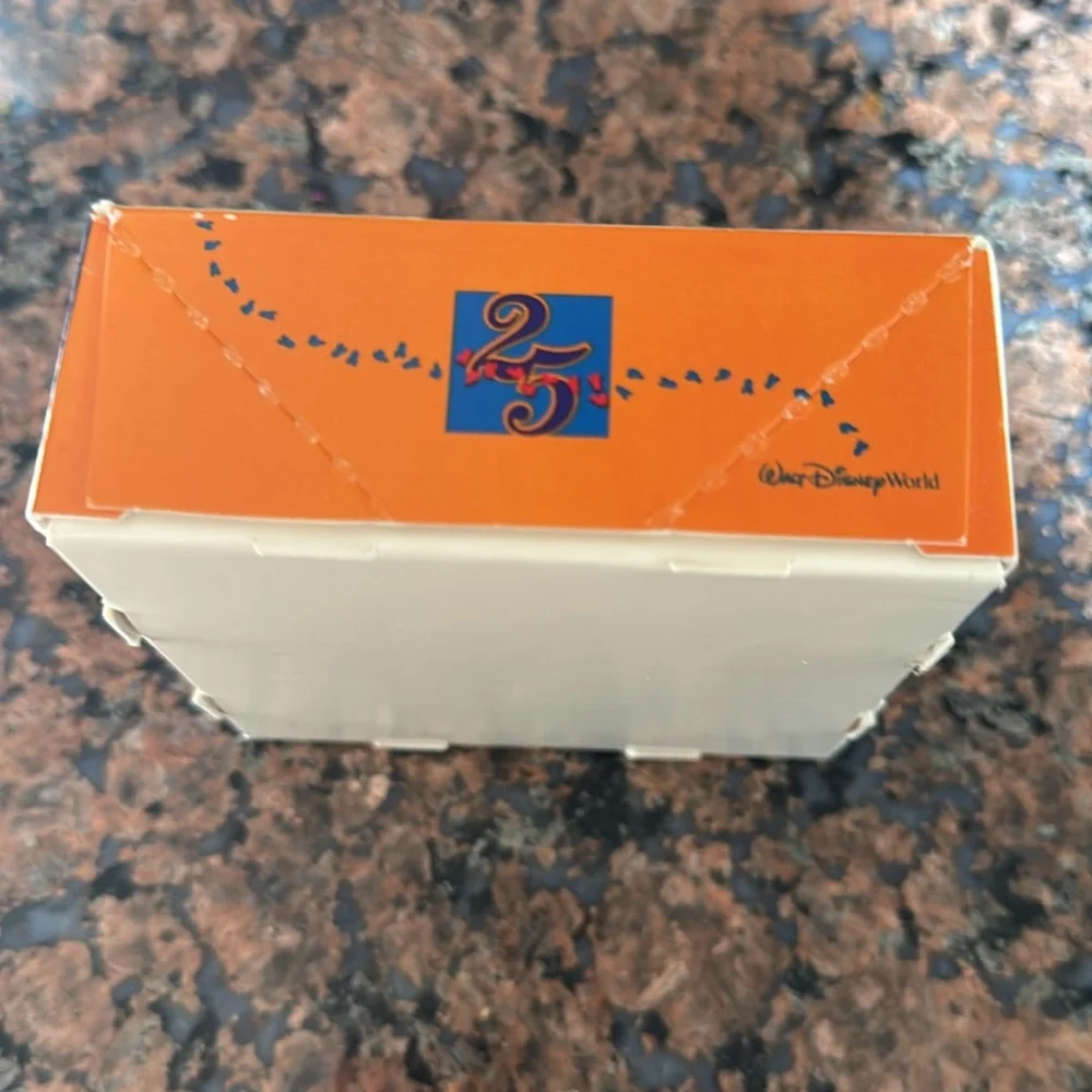 Vintage Walt Disney World 25th Anniversary Gift Box 4” x 4”